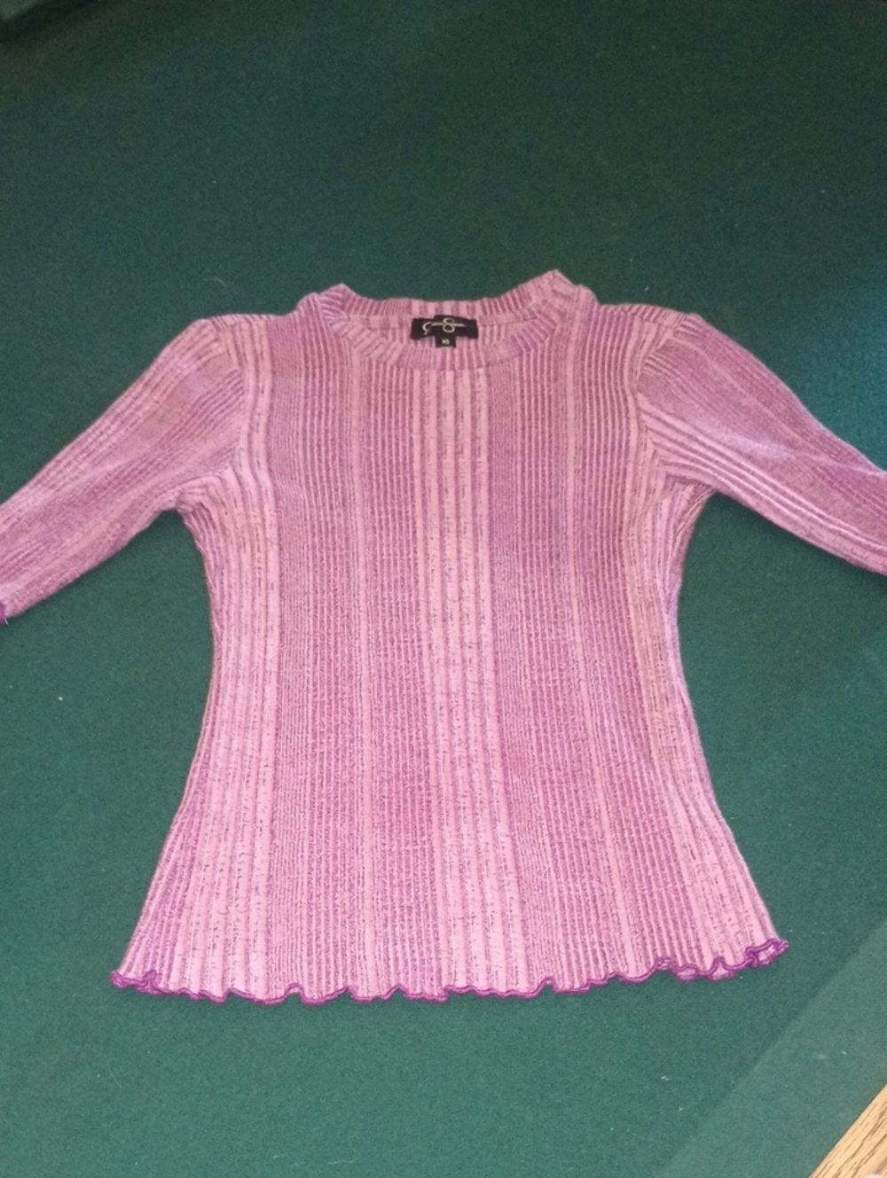 Jessica Simpson Pink Ribbed Scoop Neck Sweater